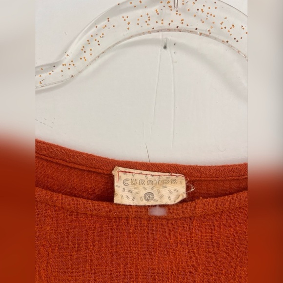 Curator Breezy Caftan Dress With Pockets in Tabasco Size XS - Picture 3 of 6